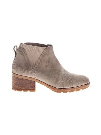 Pre-owned Sorel Ankle Boots In Gray