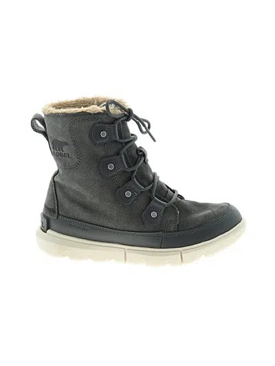 Pre-owned Sorel Ankle Boots In Gray
