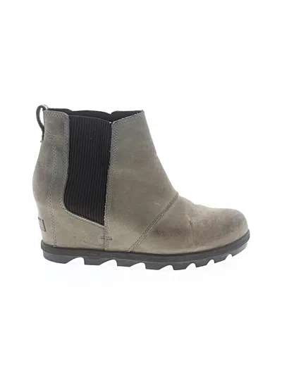 Pre-owned Sorel Ankle Boots In Gray