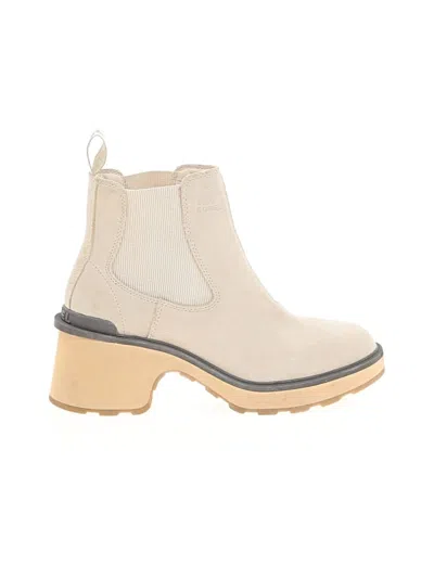 Pre-owned Sorel Ankle Boots In Ivory