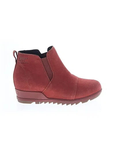 Pre-owned Sorel Ankle Boots In Orange