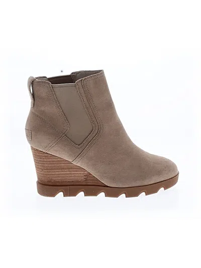 Pre-owned Sorel Ankle Boots In Tan