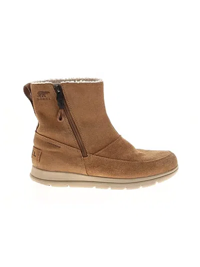 Pre-owned Sorel Ankle Boots In Tan
