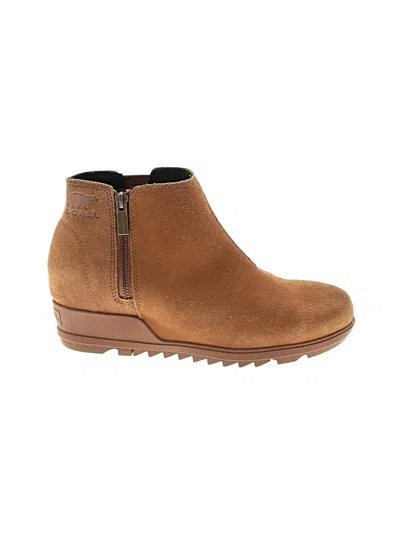 Pre-owned Sorel Ankle Boots In Tan