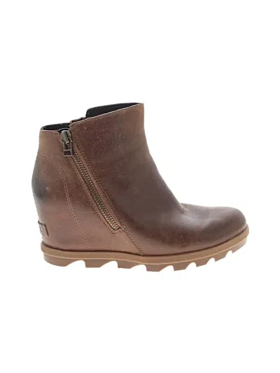 Pre-owned Sorel Ankle Boots In Tan