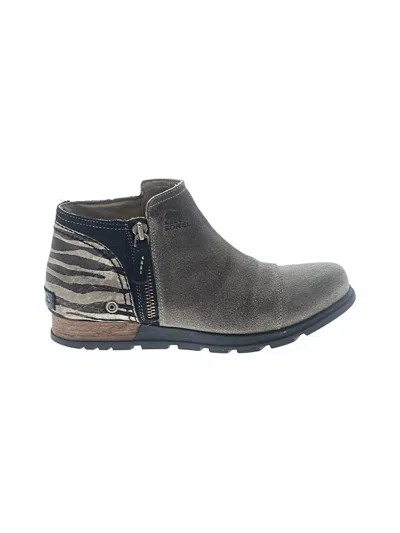 Pre-owned Sorel Ankle Boots In Tan