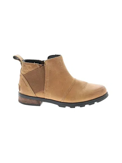 Pre-owned Sorel Ankle Boots In Tan
