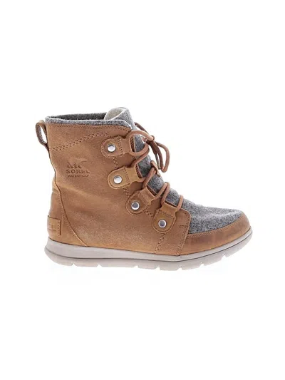 Pre-owned Sorel Ankle Boots In Tan