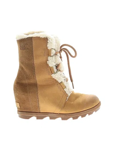 Pre-owned Sorel Ankle Boots In Tan