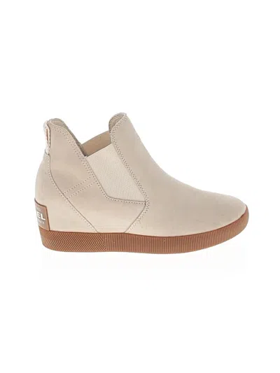 Pre-owned Sorel Ankle Boots In White