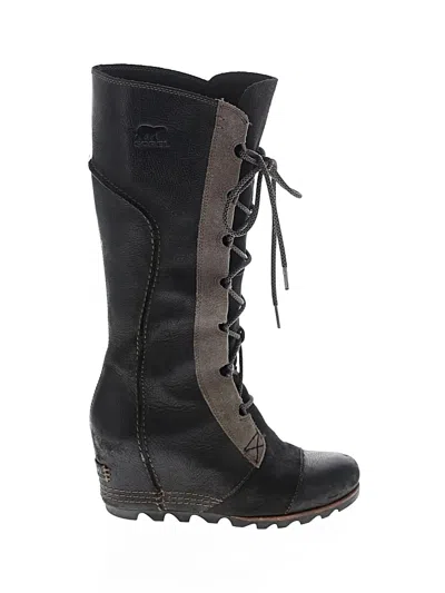 Pre-owned Sorel Boots In Black