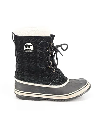 Pre-owned Sorel Boots In Black