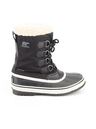 Pre-owned Sorel Boots In Black