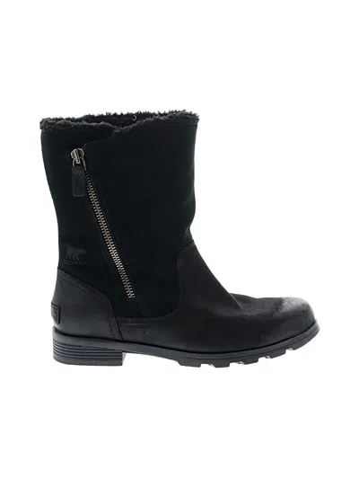 Pre-owned Sorel Boots In Black