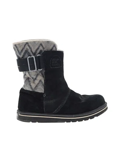 Pre-owned Sorel Boots In Black