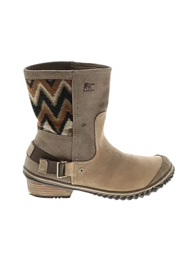 Pre-owned Sorel Boots In Tan