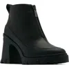 Sorel Brex™ Bold Waterproof Front Zip Bootie In Black/black