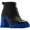 Sorel Brex™ Bold Waterproof Front Zip Bootie In Black/cobalt Blue