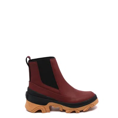 Sorel Brex Chelsea Boot In Spice/black In Red