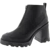 Sorel Brex Heel Zip Womens Zipper Round Toe Ankle Boots In Black