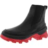 Sorel Brex Womens Leather Slip On Chelsea Boots In Multi