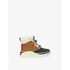 Sorel Brown/oth Kids' Out N About Iv Chillz Suede Boots Eur 33 / 1 Uk In Brown