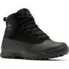 Sorel Men's Buxton Lite Lace Plus Waterproof Boots In Black/ Black