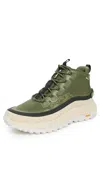 Sorel Callsign Horizon Mid Gtx Sneakers Utility Green/honey White In Green