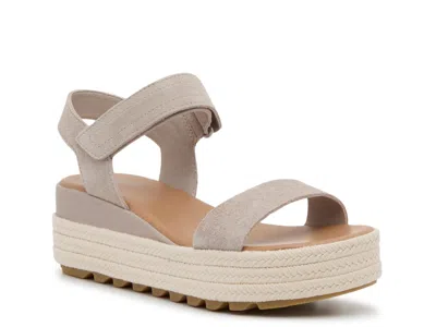 Sorel Cameron Espadrille Wedge Sandal In Neutral