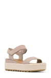 Sorel Cameron Flatform Sandal In Crushed Clay/gum