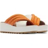 Sorel Cameron Puff Flatform Slide Sandal In Koi/sea Salt