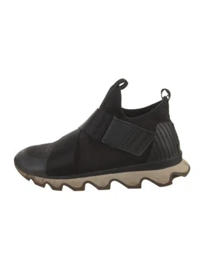 Pre-owned Sorel Canvas Sneakers In Black