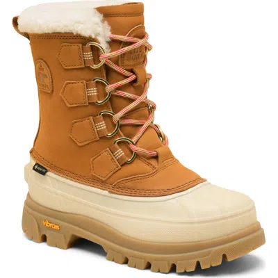 Sorel Caribou Horizon Gtx Genuine Shearling Waterproof Boot In Brown