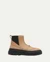 Sorel Caribou Leather Winter Chelsea Booties