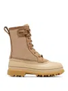Sorel Caribou Royal Lace-up Quilted Boots In Dark Blue