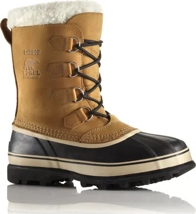 Sorel Caribou Srl-1002871 Men's Us 9.5 Buff Nubuck Leather Winter Boots Zogg127