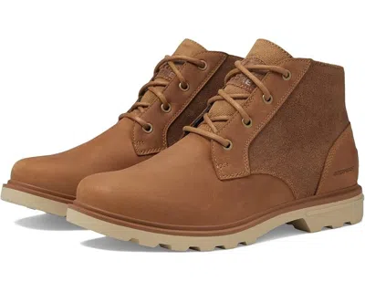 Sorel Carson Chukka Boots Men's Brown Leather Waterproof Round Toe Jobb873