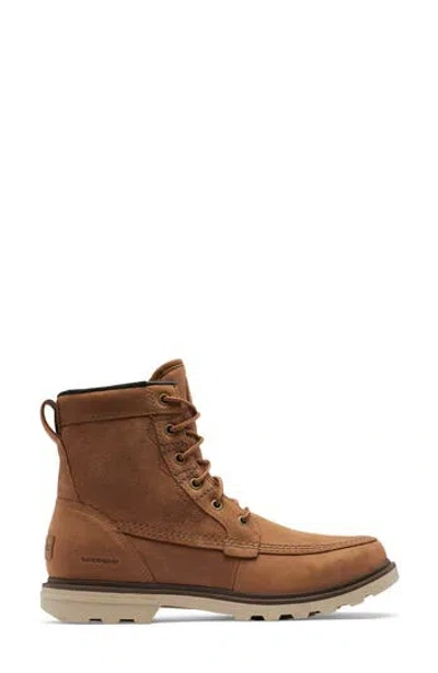 Sorel Carson Storm Waterproof Boot In Camel Brown/oatmeal