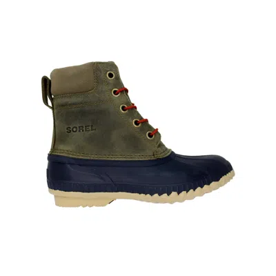 Sorel Cheyanne Lace Full Grain Sage / Sanguine Nm1704-365 Men's In Green