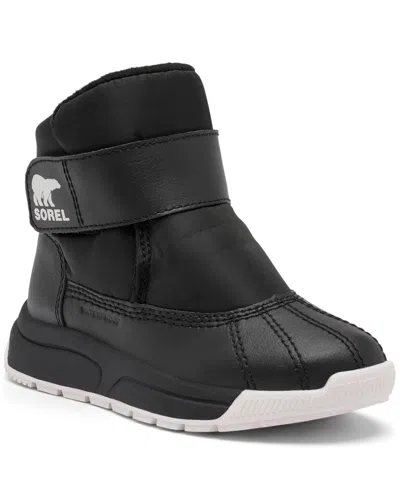 Sorel Children's Whitney Iii Strap Mid Waterproof Boots In Black
