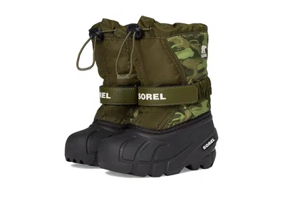 Sorel Childrens Flurry Print (toddler/little Kid) Kids Shoes Utility Green/savory : 8 Toddler M, Synthetic