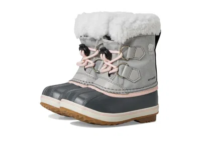 Sorel Childrens Yoot Pac Nylon Wp (toddler/little Kid) Kids Shoes Dove/gum 2 : 11 Little Kid M, Synthetic