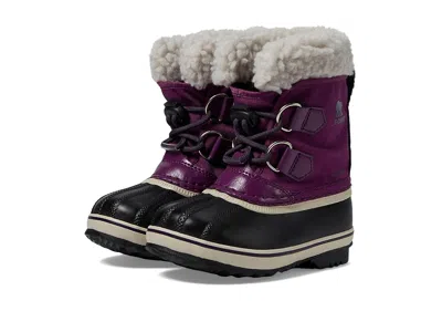 Sorel Childrens Yoot Pac Nylon Wp (toddler/little Kid) Kids Shoes Wild Iris/dark Plum : 8 Toddler M, Synth