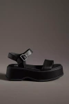 Sorel Dayspring Ankle Strap Flatform Sandals In Black