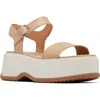 Sorel Dayspring Platform Sandal In Nude