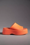 Sorel Dayspring Slide Flatform Sandals In Orange