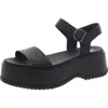 Sorel Dayspring Ankle-strap Platform Sandals In Black