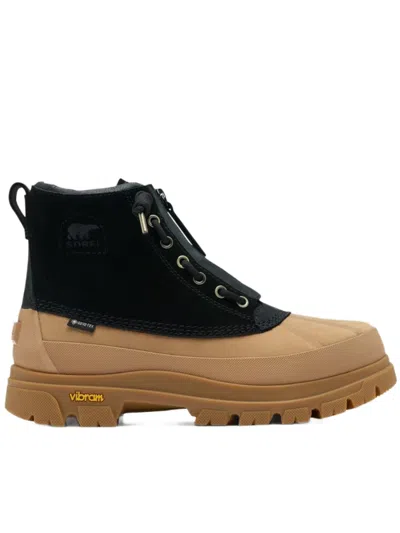 Sorel Daystorm Horizon Gtx Zip Leather Ankle Boots In Animal Print