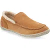 Sorel Dude Moc™ Faux Fur Lined Slipper In Brown