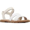 Sorel Ella Iii Ankle Strap Sandal In Chalk/gum 2